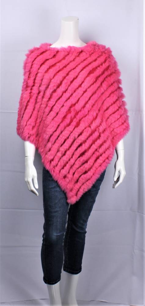 Alice & Lily fur poncho plain fuchsia STYLE: SC/4254 FUC